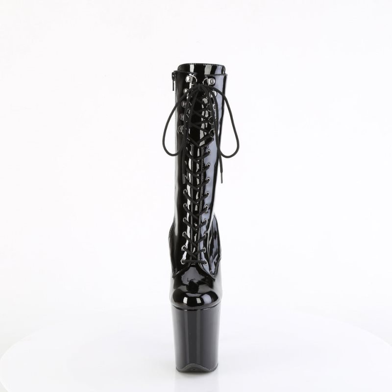 Pleaser Flamingo-1054 Laarzen Dames Zwart | BELGIE BEDTHZNP