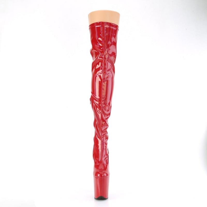 Pleaser Flamingo-3000HWR Hoge Hakken Dames Rood | BELGIE BEZVRJAW