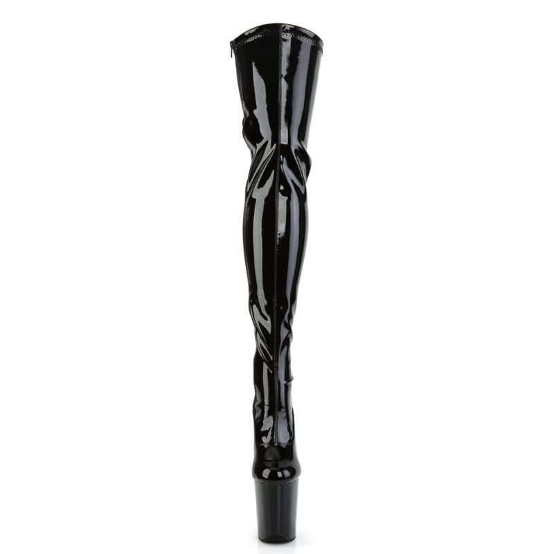 Pleaser Flamingo-3063 Hoge Hakken Dames Zwart | BELGIE BEQSHTYL