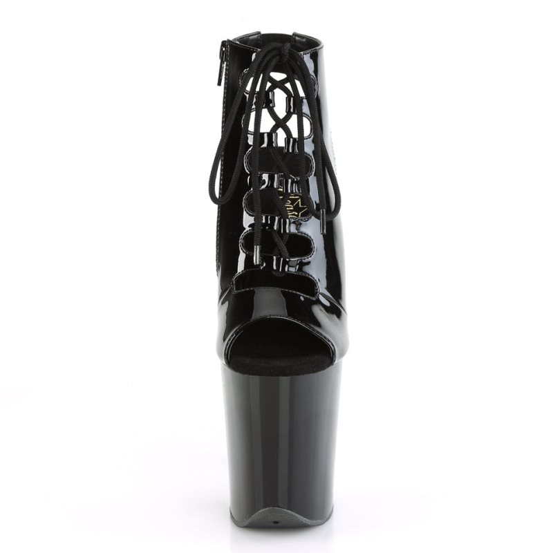 Pleaser Flamingo-800-20 Hakken Dames Zwart | BELGIE BEFOHCIX