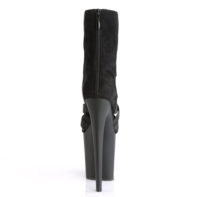 Pleaser Flamingo-800-24 Hakken Dames Zwart | BELGIE BERPQWMS