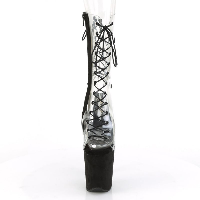 Pleaser Flamingo-800-60FS Laarzen Dames Zwart | BELGIE BECRDXKA