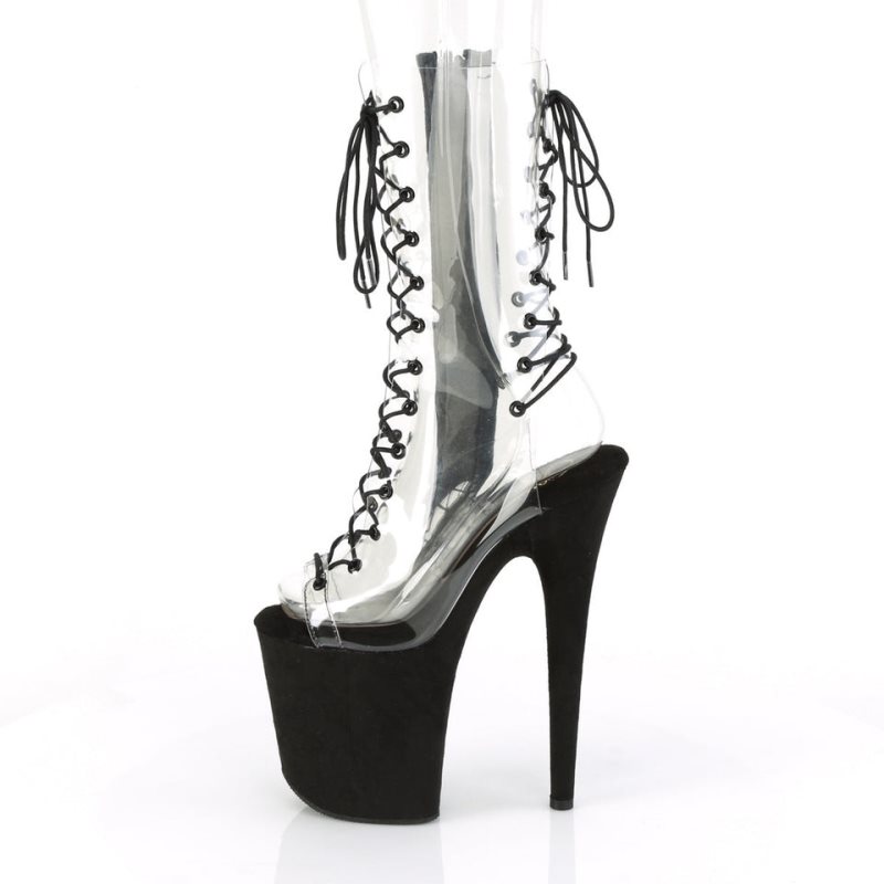 Pleaser Flamingo-800-60FS Laarzen Dames Zwart | BELGIE BECRDXKA