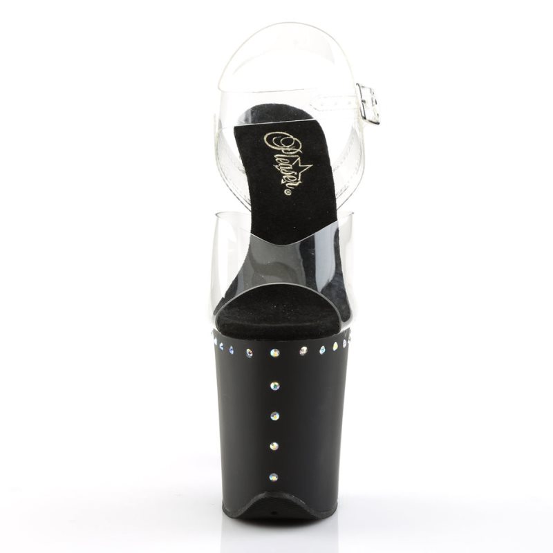 Pleaser Flamingo-808ABLS Hakken Dames Zwart | BELGIE BEGFOMCZ