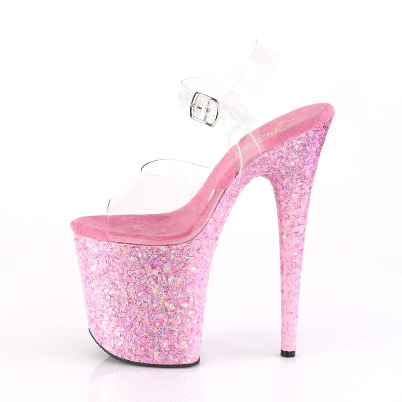 Pleaser Flamingo-808CF Hakken Dames Roze | BELGIE BEQWJXLS