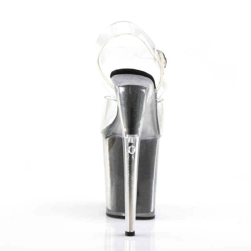 Pleaser Flamingo-808G Hakken Dames Zwart | BELGIE BEETLZAR