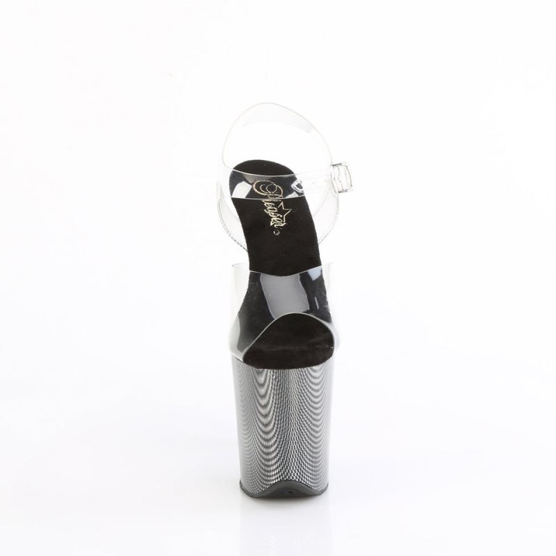 Pleaser Flamingo-808HCP Hakken Dames Zwart | BELGIE BEOPULYF