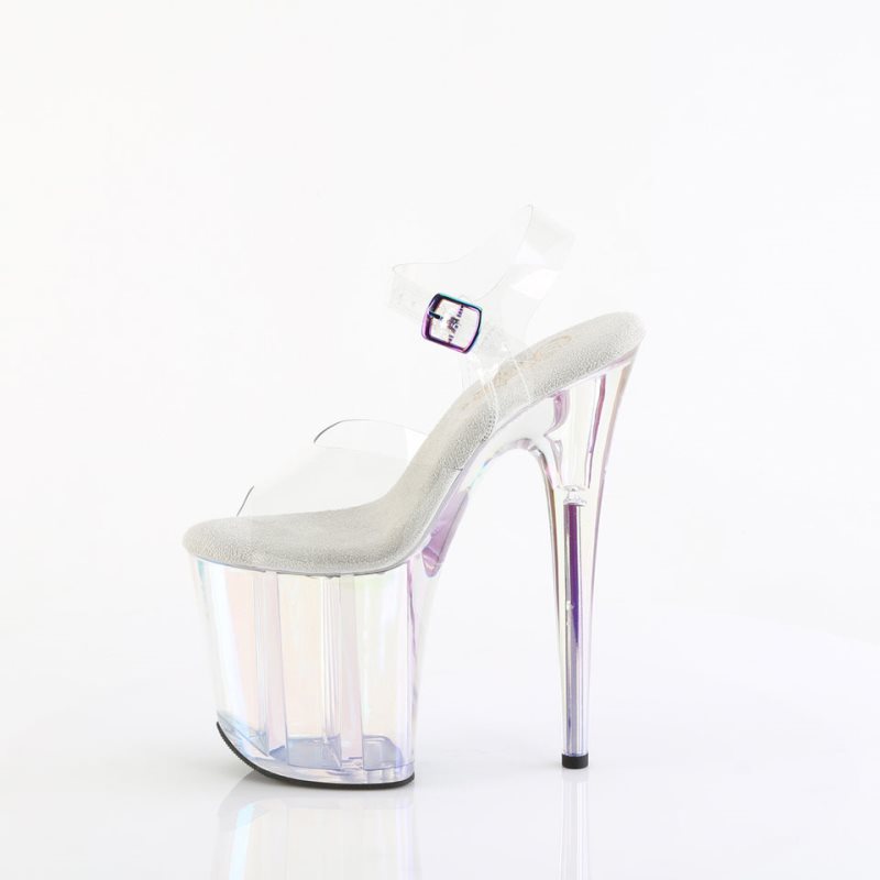 Pleaser Flamingo-808HT Hakken Dames Clear | BELGIE BEJBGLWE