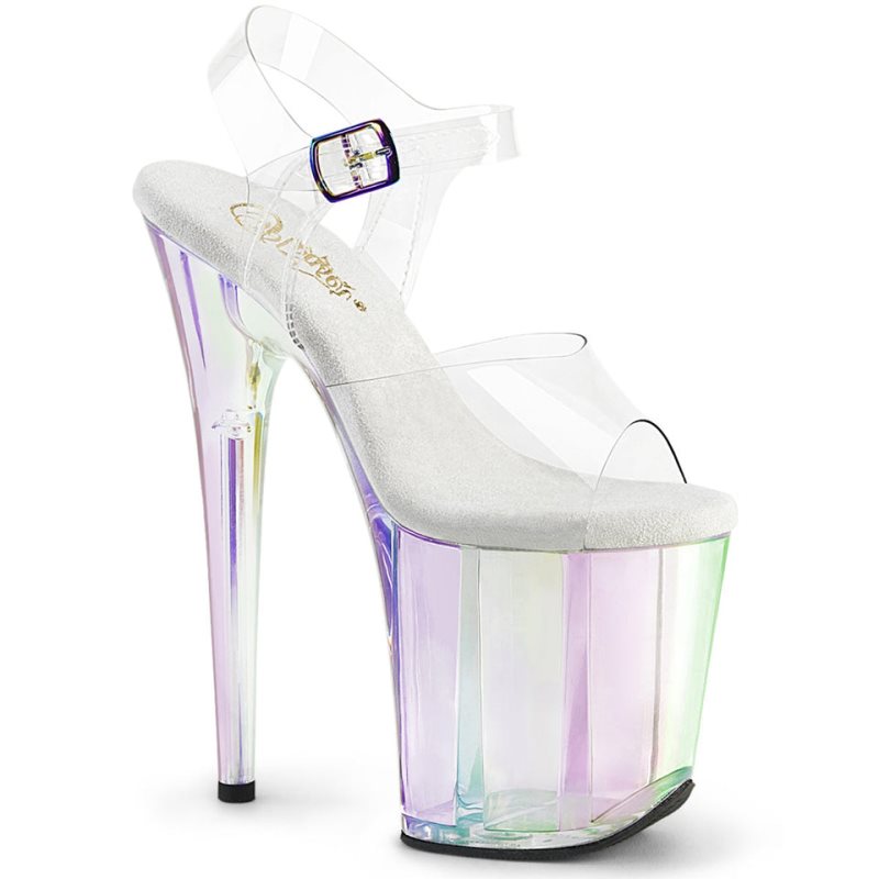 Pleaser Flamingo-808HT Hakken Dames Clear | BELGIE BEJBGLWE