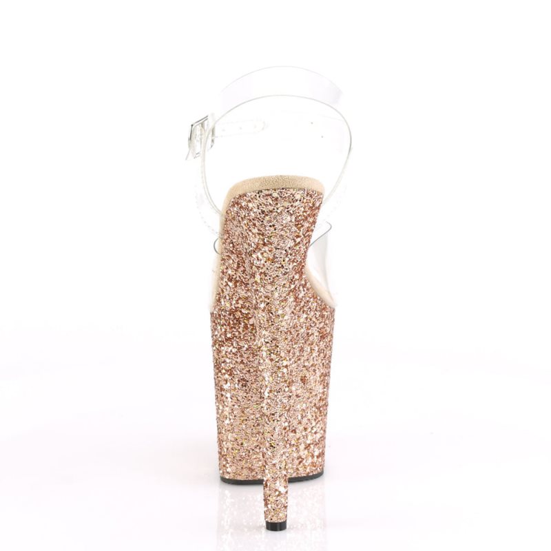 Pleaser Flamingo-808LG Hakken Dames Roze Goud | BELGIE BERXYGZV
