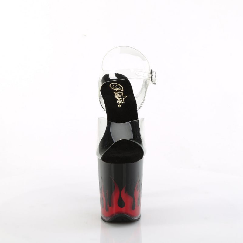 Pleaser Flamingo-808NLFL Hakken Dames Rood | BELGIE BEAXPCQV