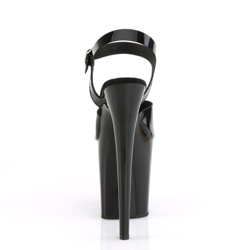 Pleaser Flamingo-808N Hakken Dames Zwart | BELGIE BETKQINE