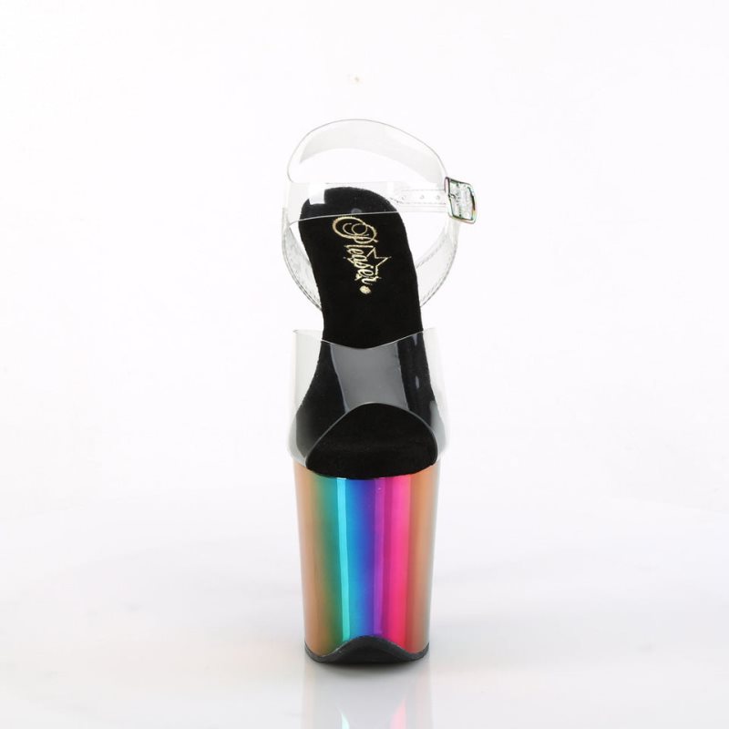Pleaser Flamingo-808RC Hakken Dames Gekleurd | BELGIE BEEAUPQG