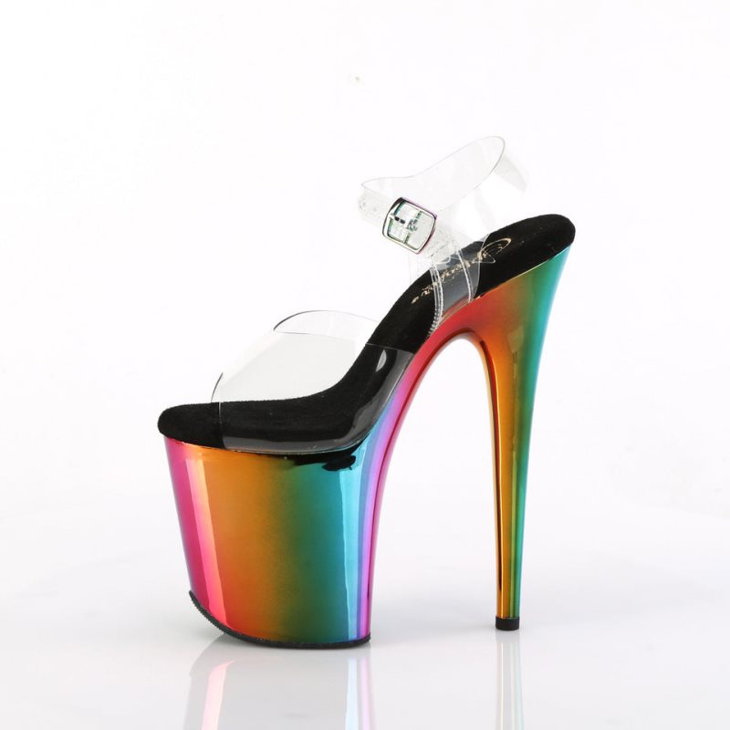 Pleaser Flamingo-808RC Hakken Dames Gekleurd | BELGIE BEEAUPQG