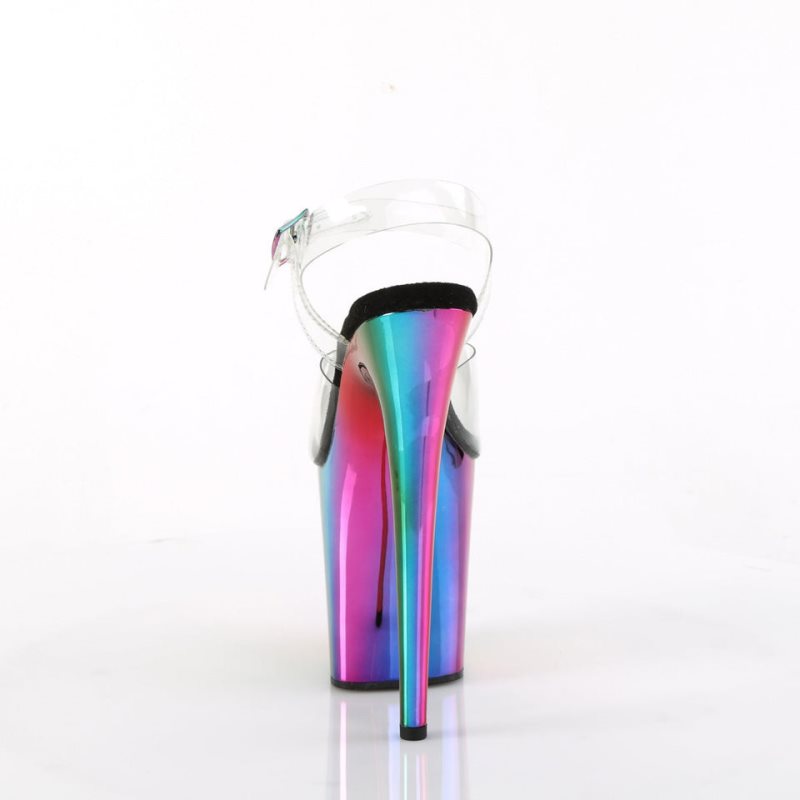 Pleaser Flamingo-808RC Hakken Dames Gekleurd | BELGIE BEEAUPQG