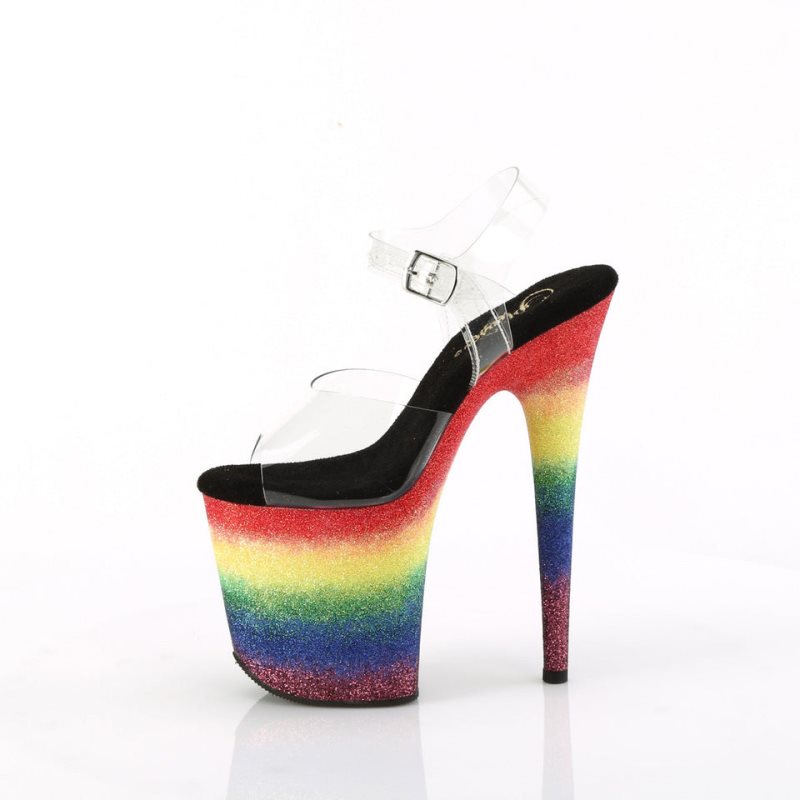 Pleaser Flamingo-808RG-04 Hakken Dames Gekleurd | BELGIE BEERCXQZ