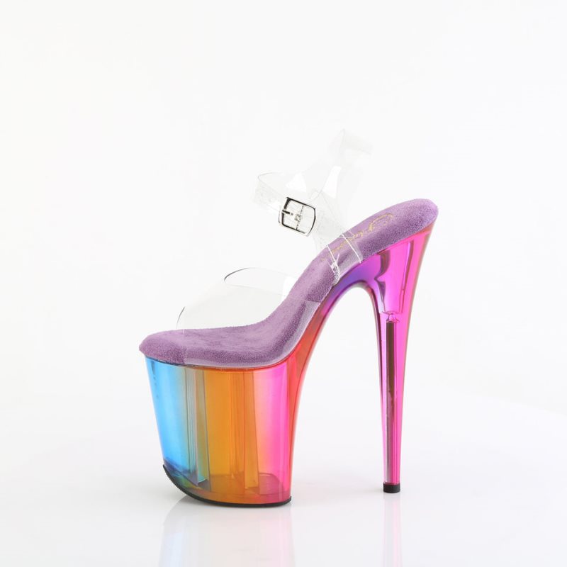 Pleaser Flamingo-808RMT Hakken Dames Gekleurd | BELGIE BETEKQPU