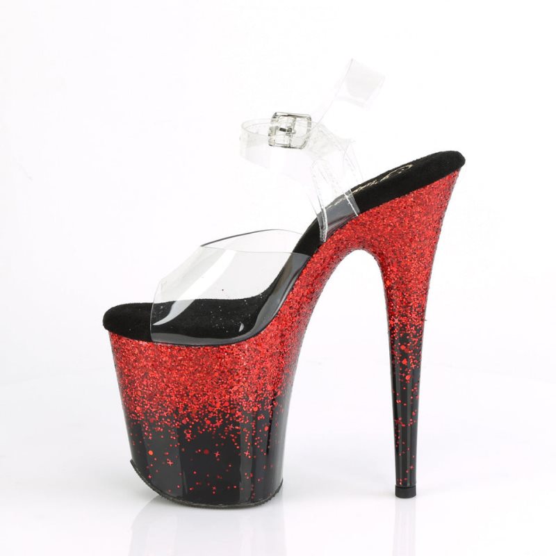 Pleaser Flamingo-808SS Hakken Dames Rood | BELGIE BEMECOVG