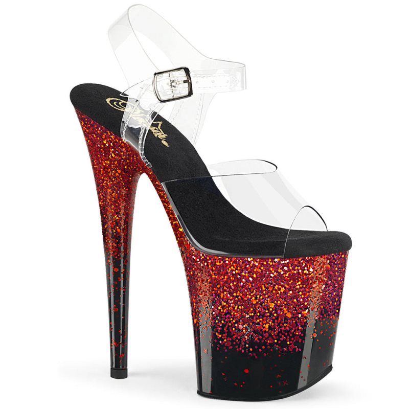 Pleaser Flamingo-808SS Hakken Dames Rood | BELGIE BEMECOVG