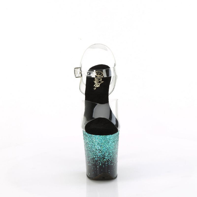 Pleaser Flamingo-808SS Hakken Dames Turquoise | BELGIE BEWTMVGY