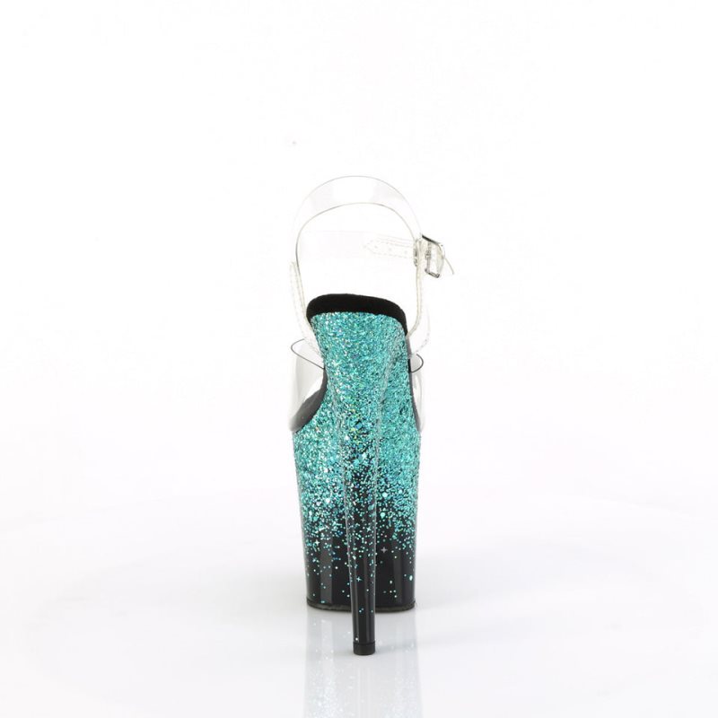 Pleaser Flamingo-808SS Hakken Dames Turquoise | BELGIE BEWTMVGY