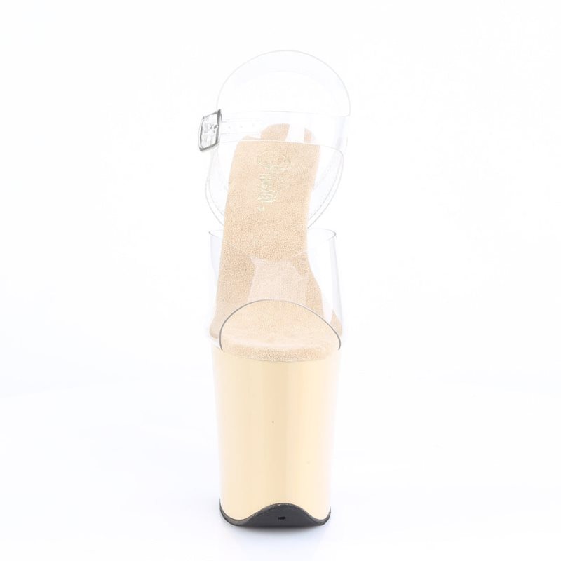 Pleaser Flamingo-808 Hakken Dames Beige | BELGIE BEWQKNCB