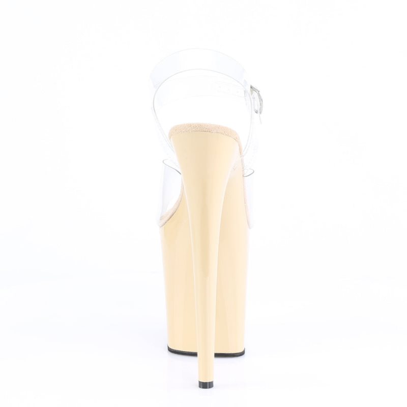 Pleaser Flamingo-808 Hakken Dames Beige | BELGIE BEWQKNCB