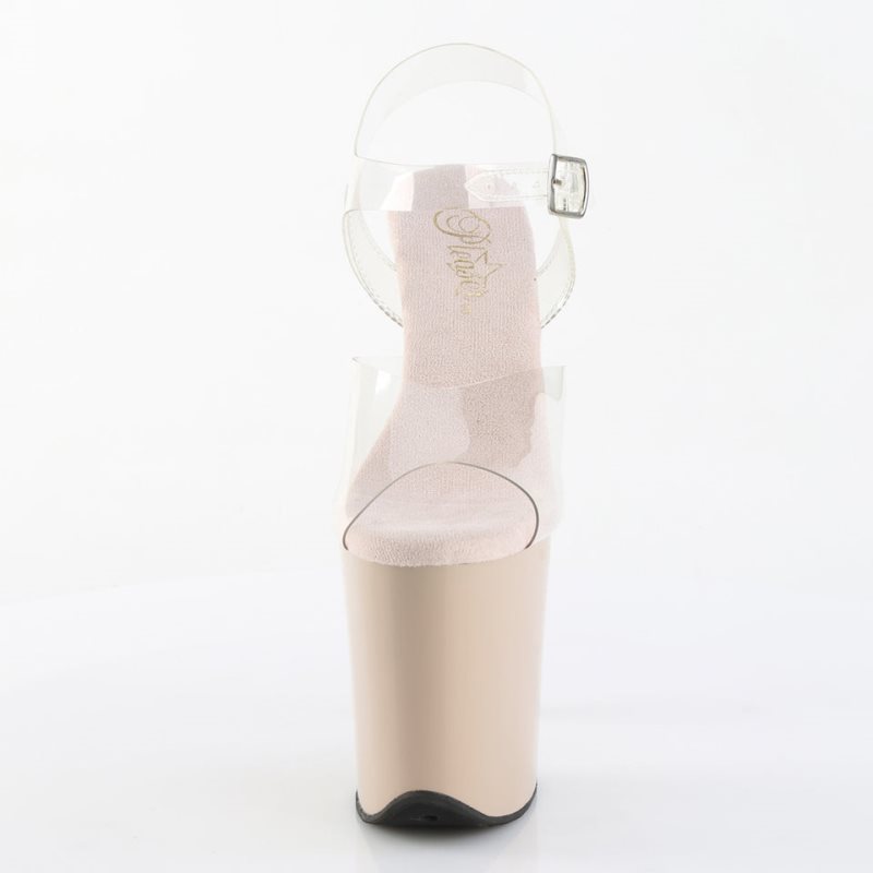 Pleaser Flamingo-808 Hakken Dames Beige | BELGIE BEWDMSGX