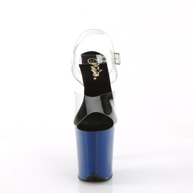 Pleaser Flamingo-808 Hakken Dames Blauw | BELGIE BEQGMZYU