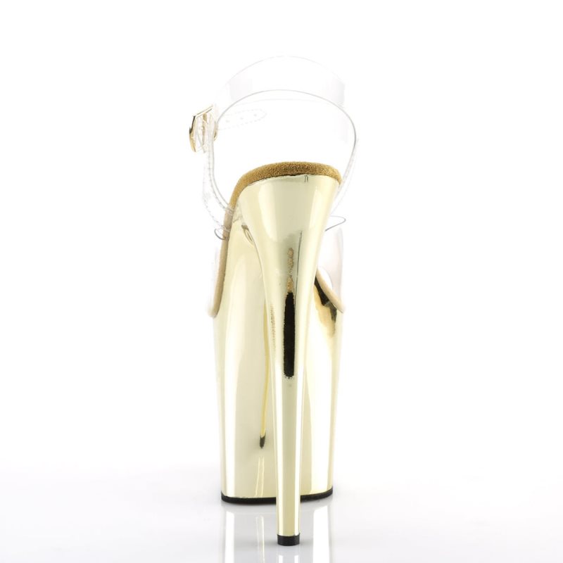 Pleaser Flamingo-808 Hakken Dames Goud | BELGIE BEHYQTPC