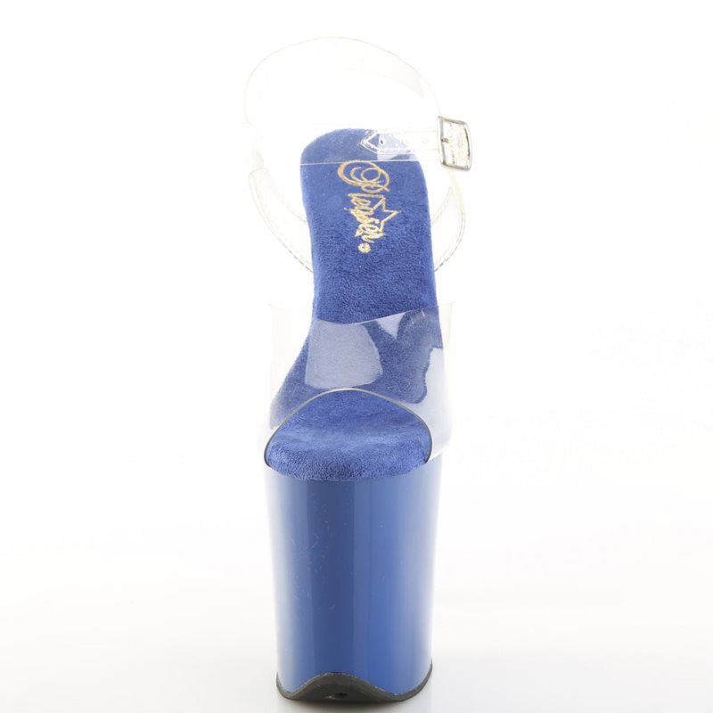 Pleaser Flamingo-808 Hakken Dames Koningsblauw Blauw | BELGIE BEIPVAZB