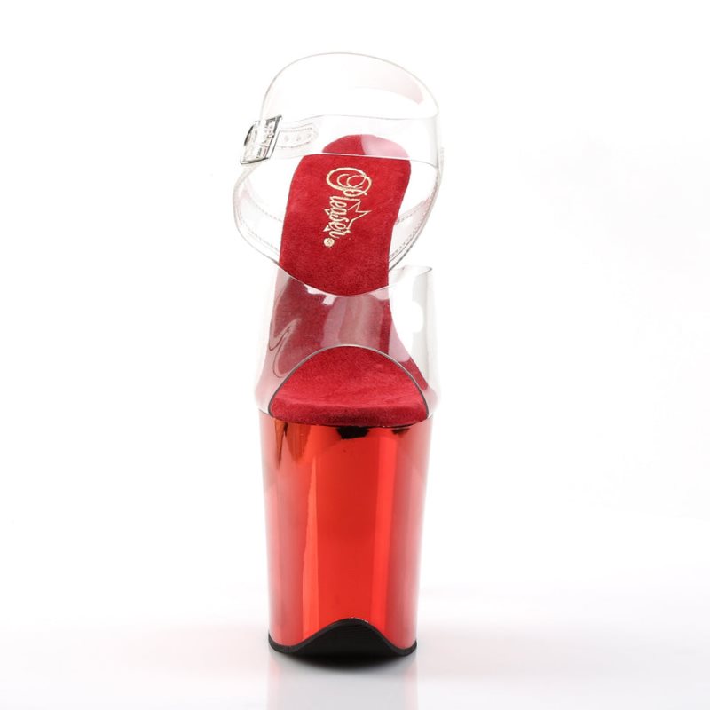 Pleaser Flamingo-808 Hakken Dames Rood | BELGIE BEYRMCNA