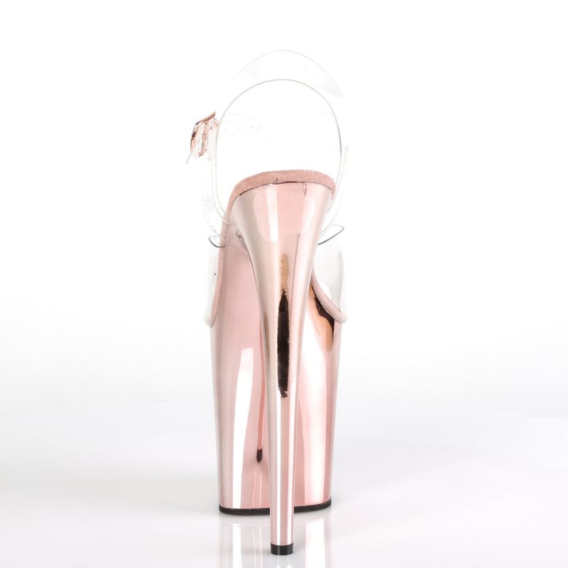 Pleaser Flamingo-808 Hakken Dames Roze Goud | BELGIE BENGXAMQ