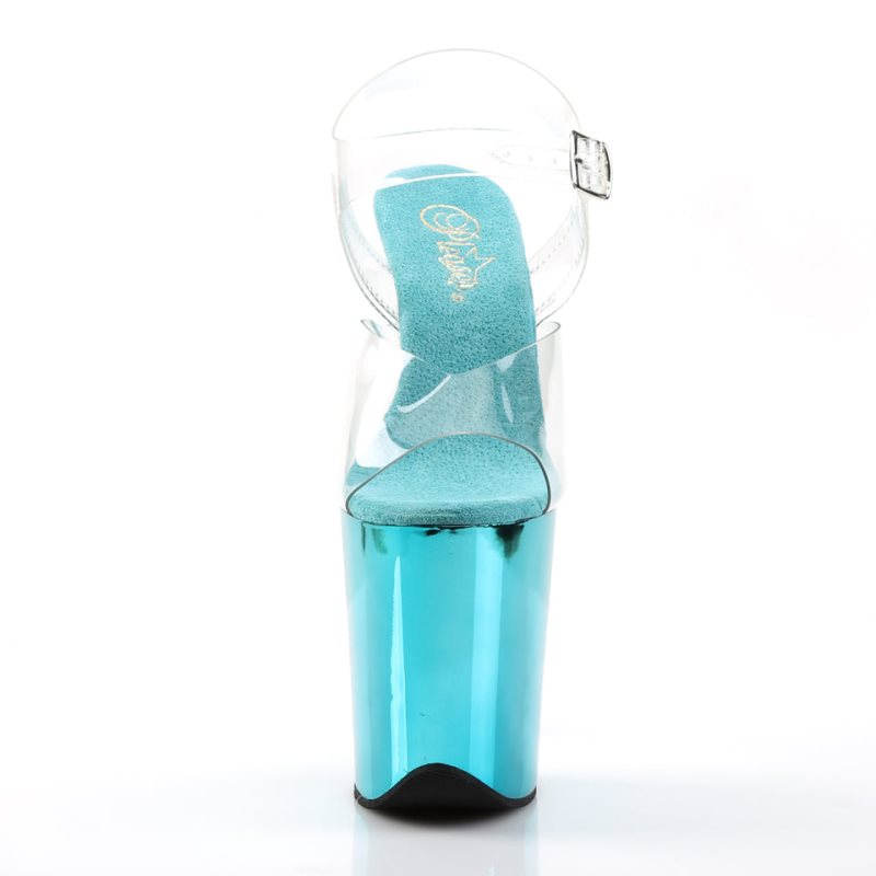 Pleaser Flamingo-808 Hakken Dames Turquoise | BELGIE BEKLGAMP