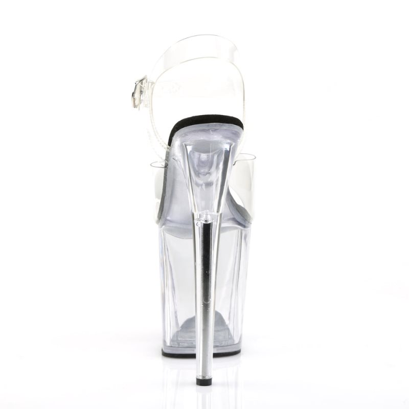 Pleaser Flamingo-808 Hakken Dames Zwart | BELGIE BEPJKNQR