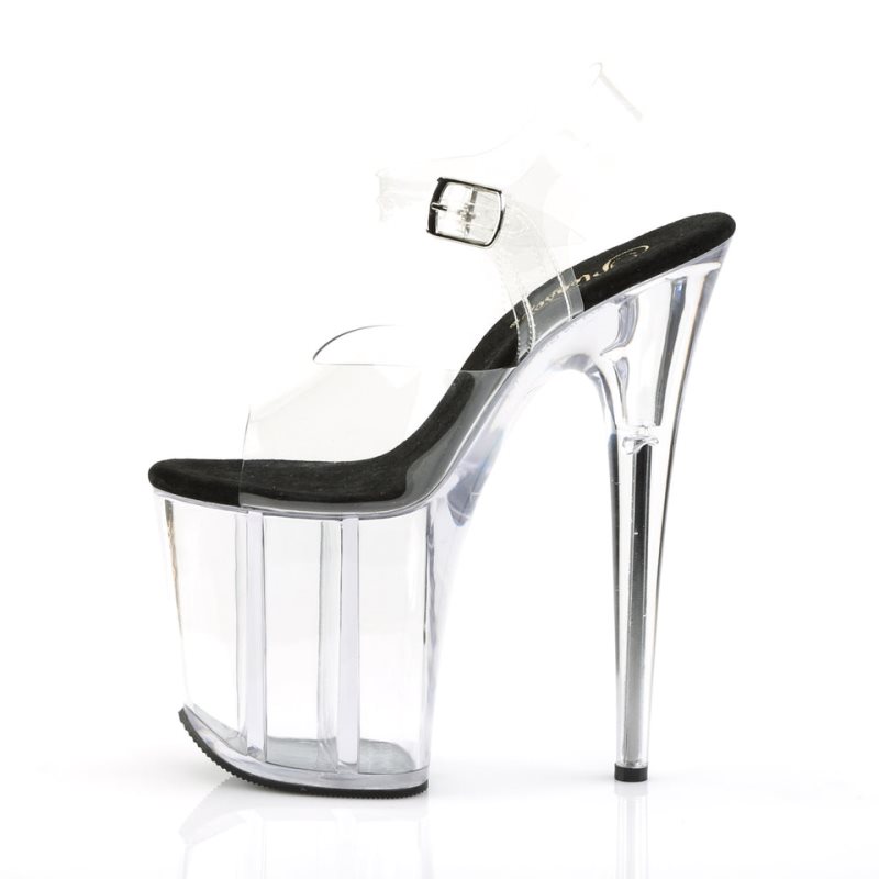 Pleaser Flamingo-808 Hakken Dames Zwart | BELGIE BEPJKNQR