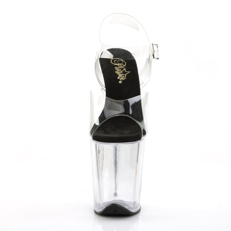 Pleaser Flamingo-808 Hakken Dames Zwart | BELGIE BEPJKNQR