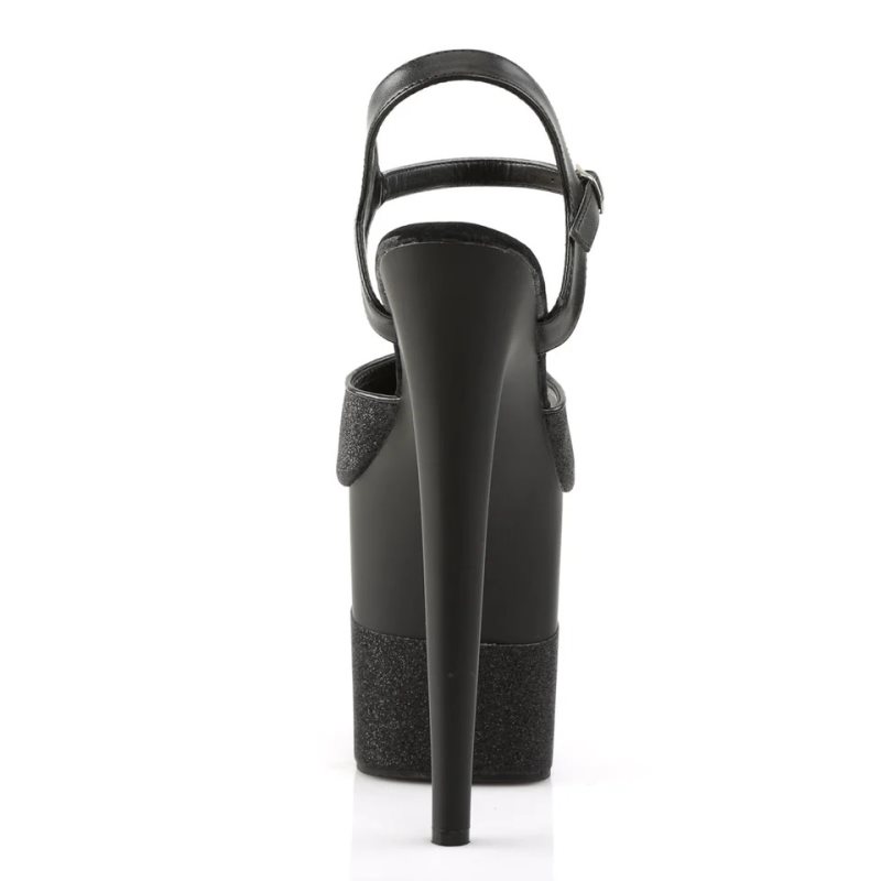 Pleaser Flamingo-809-2G Hakken Dames Zwart | BELGIE BEFEBORC