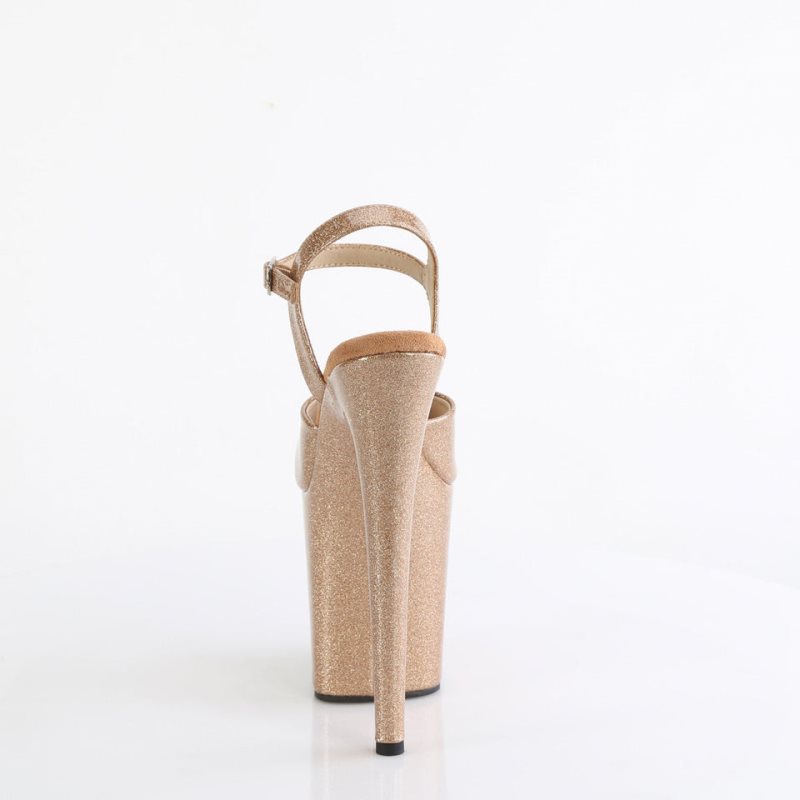 Pleaser Flamingo-809GP Hakken Dames Goud | BELGIE BEUDZAIJ