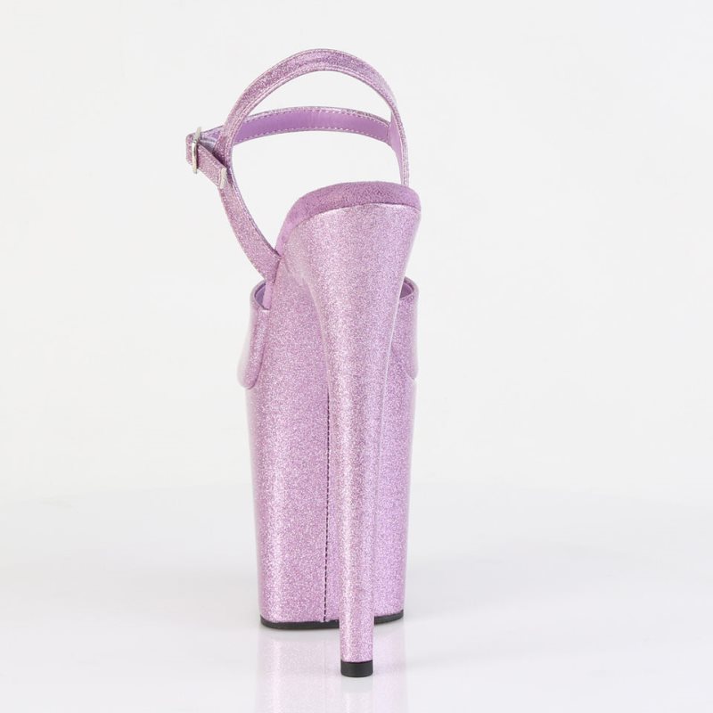 Pleaser Flamingo-809GP Hakken Dames Paars | BELGIE BEFNHJWR