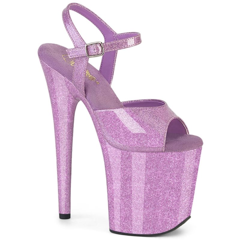 Pleaser Flamingo-809GP Hakken Dames Paars | BELGIE BEFNHJWR