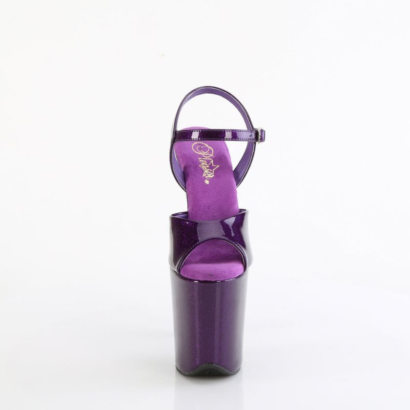 Pleaser Flamingo-809GP Hakken Dames Paars | BELGIE BEUZRYVK