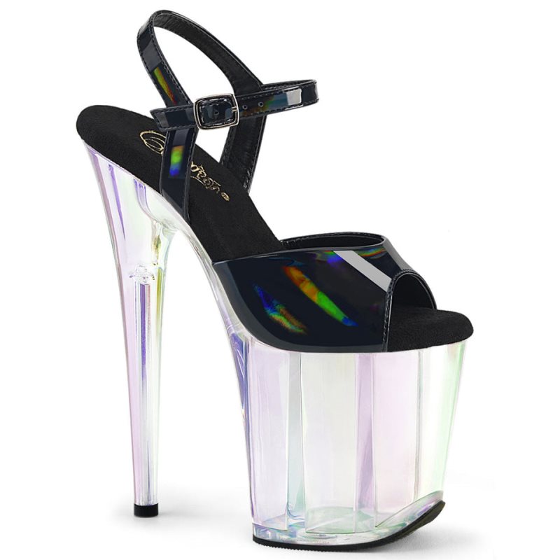 Pleaser Flamingo-809HT Hakken Dames Zwart | BELGIE BEAJRDQL