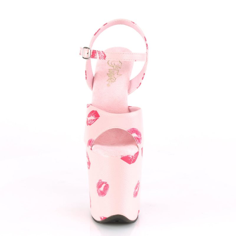 Pleaser Flamingo-809KISSES Hakken Dames Roze | BELGIE BELKQTJN