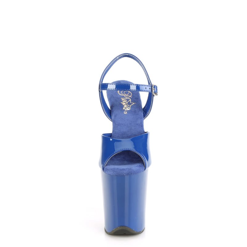 Pleaser Flamingo-809 Hakken Dames Blauw | BELGIE BEBZEPJH