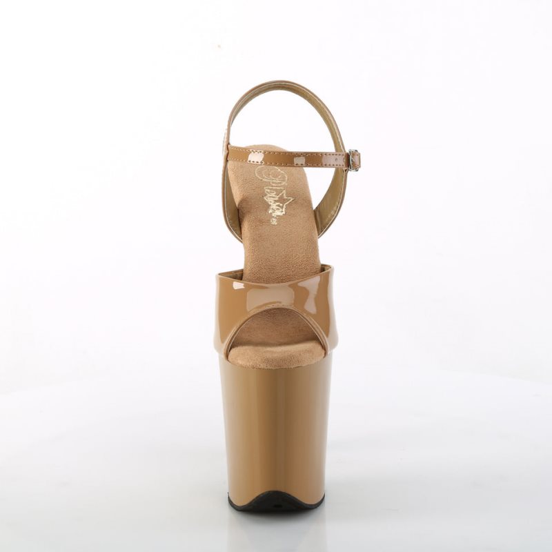 Pleaser Flamingo-809 Hakken Dames Bruin | BELGIE BEKCIPTR