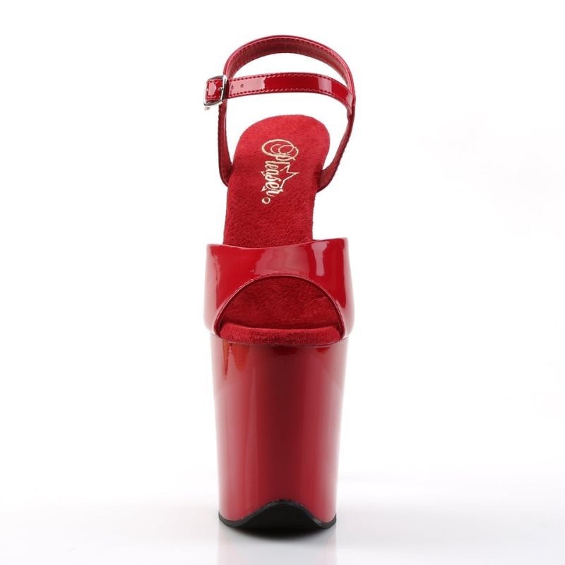 Pleaser Flamingo-809 Hakken Dames Rood | BELGIE BEEIWFGL