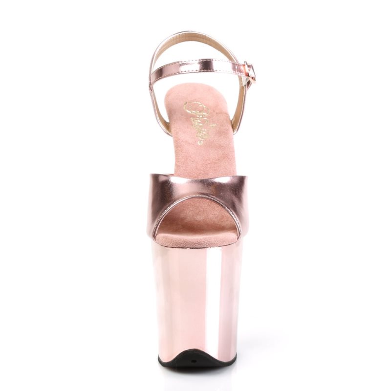 Pleaser Flamingo-809 Hakken Dames Roze Goud | BELGIE BEYUCITJ