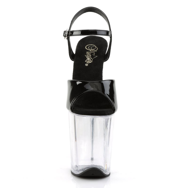 Pleaser Flamingo-809 Hakken Dames Zwart | BELGIE BEKDMUZR