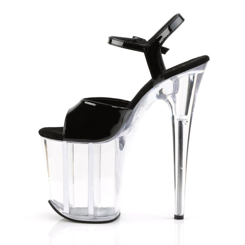 Pleaser Flamingo-809 Hakken Dames Zwart | BELGIE BEKDMUZR